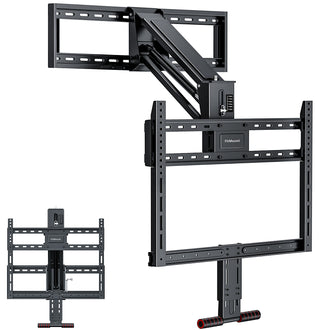 Fireplace Mantel TV Wall Mount, Above Fireplace Drop Down TV Mount, With Height Adjust for Most 43
